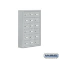 thumbnail image 1 of Salsbury Industries 19065-18ASK Cell Phone Storage Locker - 6 Door High Unit (5 Inch Deep Compartments) - 18 A Doors - Aluminum - Surface Mounted - Master Keyed Locks, 1 of 4