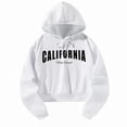 thumbnail image 4 of Sudadera con capucha para mujer, Tops de manga larga, letras blancas, otoño invierno, ropa de mujer para vacaciones, viajes, invierno, primavera, trab SG, 4 of 8