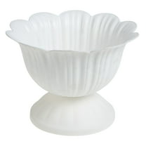 FUTUREORYY White PP Flower Pot for Balcony Plant Cultivation 1Pack