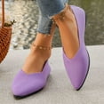 thumbnail image 6 of YLYL Women Knit Ballet Flats Non Slip Pointed Toe Comfortable Softable Casual Dressy Work Flats Shoes, 6 of 8
