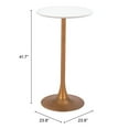 thumbnail image 4 of Pemberly Row Table de Bar Moderne / Contemporain en Métal Blanc et Or, 4 of 4