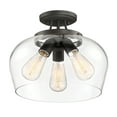 thumbnail image 4 of Octave 3-Light Ceiling Light in English Bronze, 4 of 5