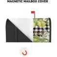 thumbnail image 5 of Summer Lemon Magnetic Mailbox Covers 18" X 21", Yellow Fruit Green Leaves Plant Mailbox Wraps Standard Size Buffalo Plaid Post Letter Box Cover for Garden Yard Home Patio Decor, 5 of 6