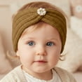 thumbnail image 2 of Kids Winter Knitted Headband Stretchy Yarn Ear Warmer Head Wrap Girls Boys Warm Lined Elastic Bandana Cold Weather Clothes, 2 of 3