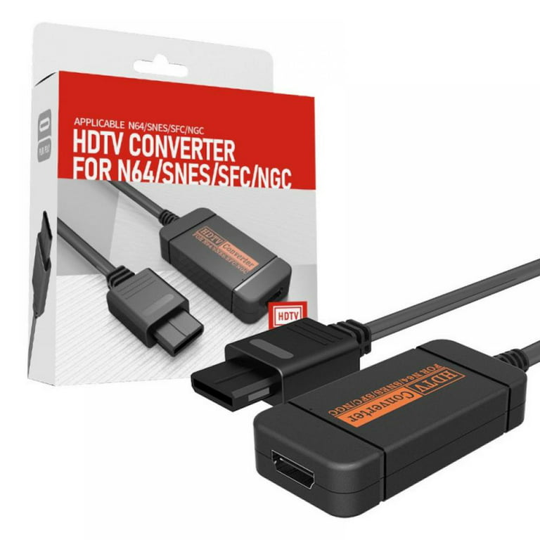 Convertisseur HDMI pour Nintendo Gamecube NGC N64 SNES SFC 1080p Upscaler  Adaptateur HDMI avec commutateur de rapport d'aspect 4:3/16:9 pour console