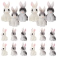 thumbnail image 1 of Modelos de conejo de resina de 30 piezas Pequeñas figuras de conejo de Pascua adornos de conejo, 1 of 5