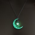 thumbnail image 2 of SIfdSeng Collier de Perles Rotatif Creux Lumineux Lune Tourbillon Bijoux, 2 of 3