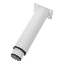 White Metal Adjustable Furniture Legs for Bed Table Cabinet Desk Chair Sofa Shelves 12 Pieces