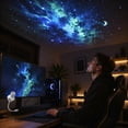 thumbnail image 4 of USB 2-in-1 Galaxy Star Projector Night Light, 360° Bendable Gooseneck LED Lamp with 3 Discs & 15 Space Patterns, Portable USB Starry Light for Bedroom, Car, Gaming Room & Party Decor, 4 of 9