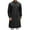 Black, variant on Long Sleeve Shirts for Men, Men's Long Sleeve Stand Collar Kaftan Thobe Button Down Henley Robe Casual Side Slit Front Pleated Gown Shirt Tops