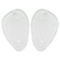 Zoyueyie 4 Pairs Half Insoles Comfortable Gel Inserts Front Insole Breathable Shoe Pad Cushion for Flops High Heels (Transparent)