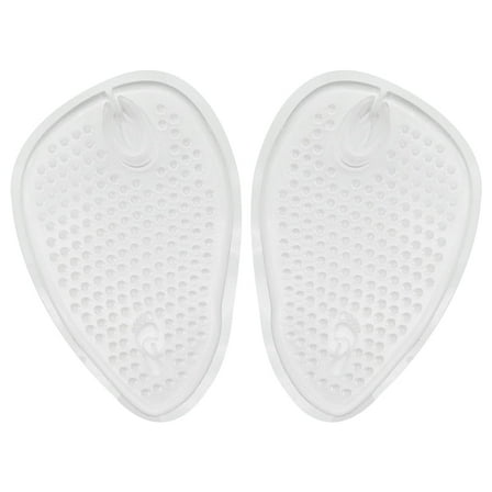 Zoyueyie 4 Pairs Half Insoles Comfortable Gel Inserts Front Insole Breathable Shoe Pad Cushion for Flops High Heels (Transparent)