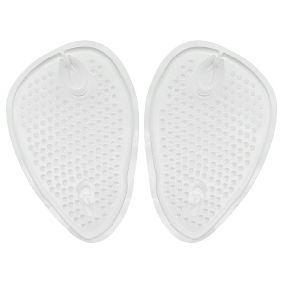 Zoyueyie 4 Pairs Half Insoles Comfortable Gel Inserts Front Insole Breathable Shoe Pad Cushion for Flops High Heels (Transparent)