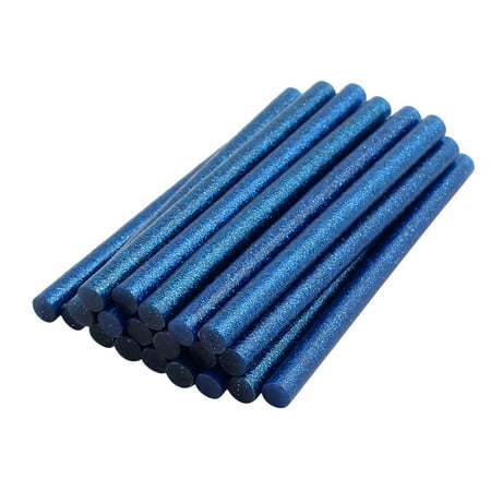- 20pcs 7mm x 100mm Economy Hot Melt Glue Sticks Blue for DIY Small Craft Projects