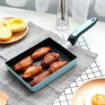 thumbnail image 2 of Abbracc Breakfast Omelette Pan Japanese Egg Rolled Frying Pot Kitchen Cookware Blue, 2 of 9