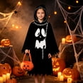 thumbnail image 4 of Ghost Cosplay, Ghost Costume, Ghost Outfit, Ghost Roleplay, Ghost Cos, Ghost Costume Ki'Ds With Pumpkin Bag Halloween Costumes, Black 110, 4 of 4