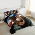 thumbnail image 4 of Homewish Baseball Game Bedding Comforter Set,Sport Theme Twin Comforter Sets,Brown White Bedding Set For Boys Teens,Ultra Soft Home Decor Reversible,2 Pieces, 4 of 9