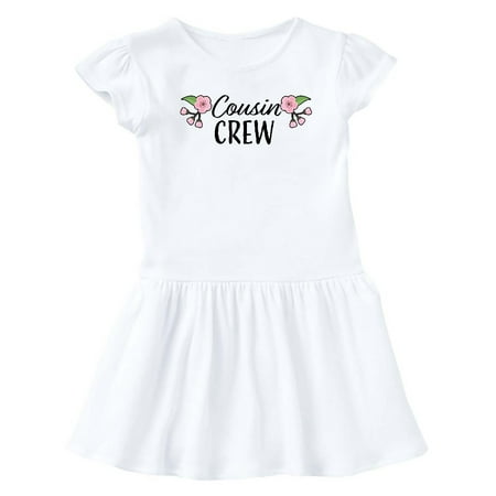 

Inktastic Cousin Crew with Flowers Gift Baby Girl Dress
