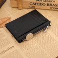thumbnail image 2 of Cartera de cuero, estuche portatarjetas de crédito con bloqueo RFID negro, monedero con cremallera, caja de regalo original Idea de regalo kaili Sencillez, 2 of 5