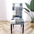 thumbnail image 2 of Dining Room Chair Covers Set of 6, Stretch Parsons Chair Slipcovers Universal Removable Washable Chair Seat Covers Protector for Dining Room, Kitchen, Hotel and Party, Navy Blue, 2 of 6