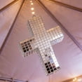 thumbnail image 4 of BESTYASH Adorno Colgante En Forma De Cruz Con Bola Disco Reflectante Para De Eventos Y Hogar, 4 of 8