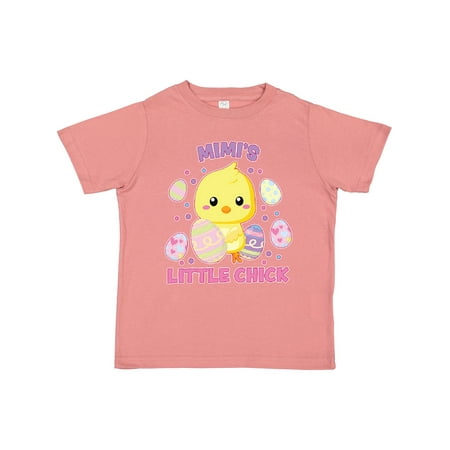 

Inktastic Mimi s Little Chick Cute Easter Chick with Colorful Eggs Gift Toddler Boy or Toddler Girl T-Shirt