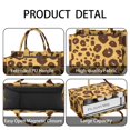 thumbnail image 4 of Large Capacity Tote Bag,Yellow and Brown Of Leopard Print Handbag Fashion Luxury Tote Bag,15.7"x13"x 5.1" Inches,Laptop Compatible, 4 of 6