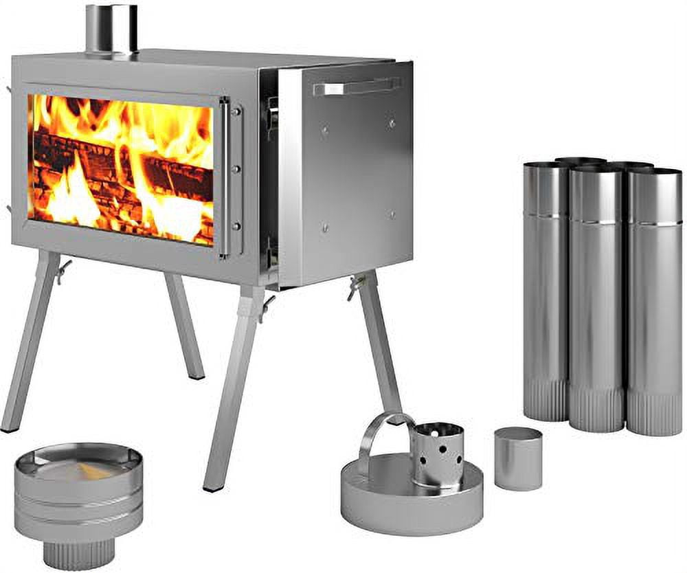 Russian-Bear Camping Stoves for Tents, Shelters, Yurts. Portable Wood  Burning Folding Stove for Camp, Cooking Outdoor. Compact Folding Pipes  Chimney. Size: (Small, Medium, Large). (Stove Caminus M) - Walmart.com