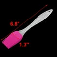 thumbnail image 2 of Barbecue Picnic Silicone Head Basting Grilling Cooking Condiment Pastry Brush Fuchsia, 2 of 4