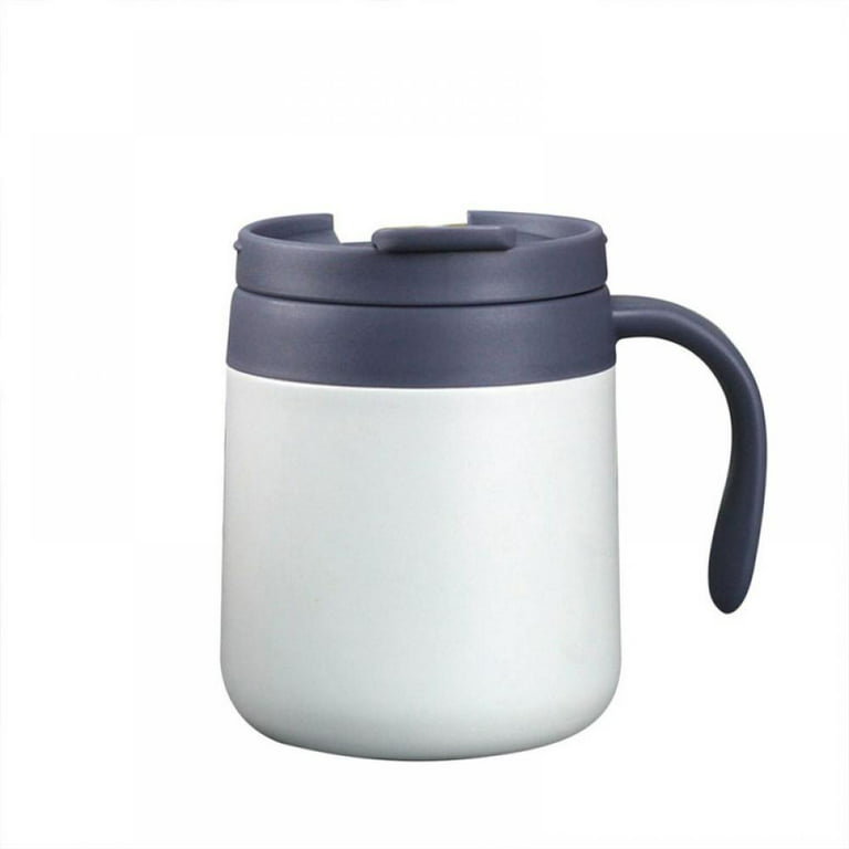 Round Bottom Business Coffee Thermal Mug With Handle, 350ml Travel Flat  Bottom Glass Keeps Coffee, Tea, Drinks Hot Or Chilled