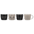 thumbnail image 1 of Bouclair Ensemble de 4 Tasses de Fête Noires, 1 of 5