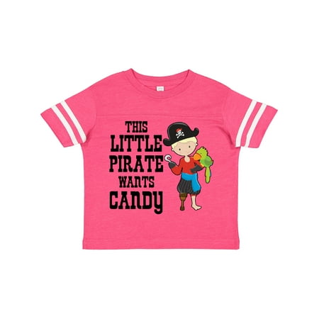 

Inktastic This Little Pirate Wants Candy Gift Toddler Boy Girl T-Shirt