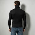 thumbnail image 7 of Mens Sports Athletic Shirt Stretch Turtleneck Long Sleeve Slim Fit Gym Training Muscle Tee Undershirt, 7 of 7