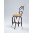 thumbnail image 2 of 0745 Bella Vita 30" Memory Return Swivel Bar Stool in Taupe Suede, 2 of 4