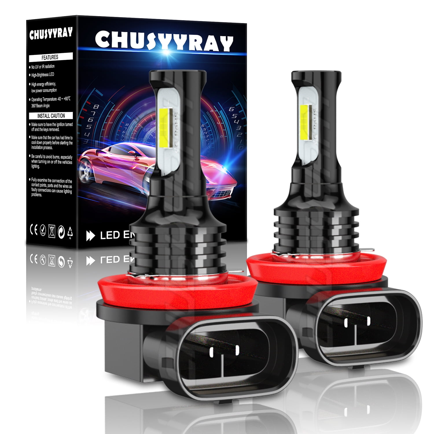 H11 LED Headlight Bulb Low Beam 6000K Kit For Dodge RAM 1500 2500 3500