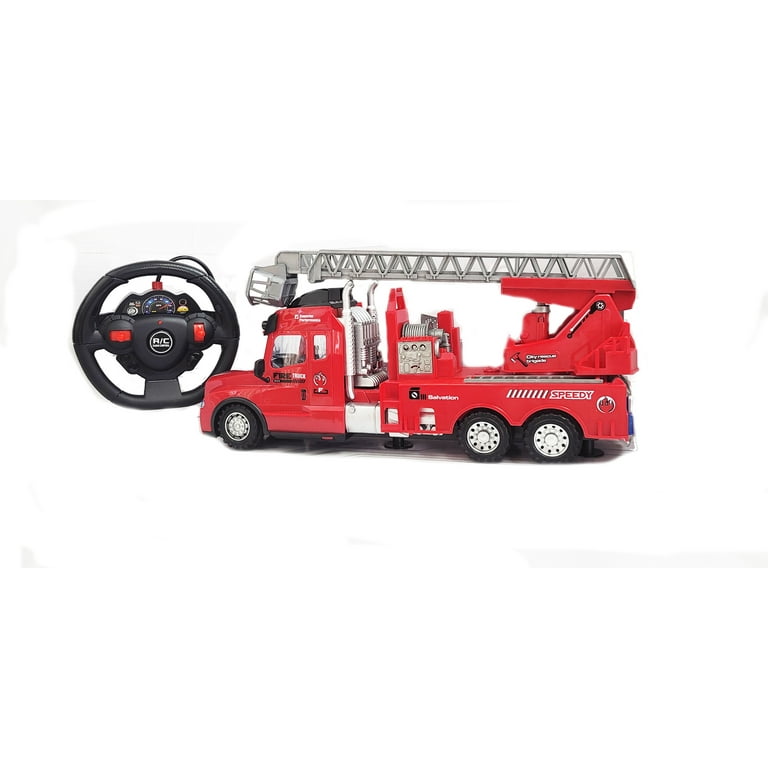 13 Inch RC Fire Engine Truck with Latter and Light