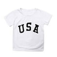 thumbnail image 3 of WOYY Big Girls Short Sleeve Tee Shirt Usa Print Casual Tshirt Summer Kids T Shirt Top, 3 of 3