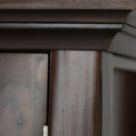 Simpli Home - Acadian TV Cabinet for Most TVs Up to 60" - Tobacco Brown