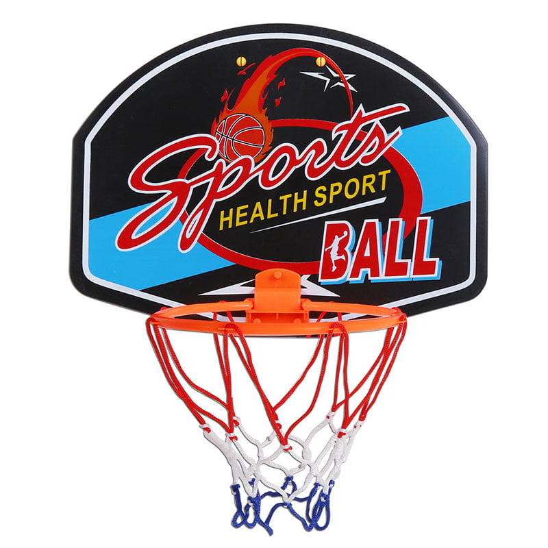 Mini indoor Basketball Board with Net Hoop Ball Pump Set Indoor Kids Adults Game 