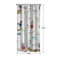 thumbnail image 5 of White Christmas Gnome Pattern Shower Curtain 36"x72" ,Bathroom Decorative Shower Curtains Set with 12 Hooks,Modern Waterproof Washable Shower Curtain, 5 of 6