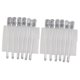 thumbnail image 5 of 10 pinzas metálicas profesionales para el pelo, para peluquería, para rizar y seccionar. Blanco, 5 of 9