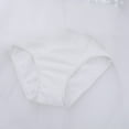 thumbnail image 4 of iEFiEL Girls Sequins Ballet Dress Hi-low Tulle Dance Leotard Dress Ivory 4-5, 4 of 6