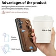 thumbnail image 2 of Allytech Wallet Case for Samsung Galaxy S24 Plus, Support Car Mount, Luxury PU Leather Shockproof Anti-Fall 360° Finger Ring Stand Rotatable Kickstand Case with Magnetic Snap & Card Slots - Brown, 2 of 8