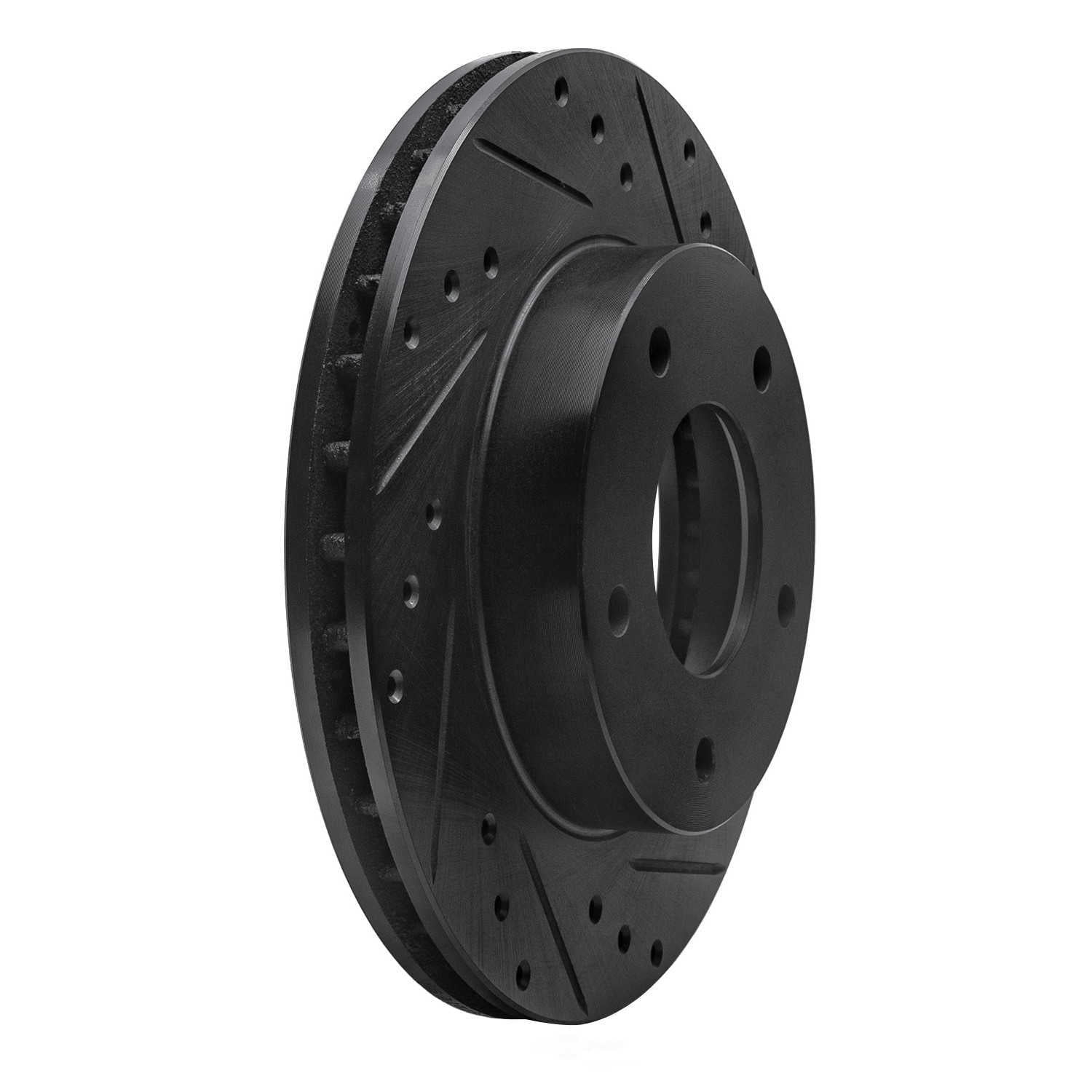 Dynamic Friction Company 633-45001R DFC Brake Rotor - Drilled And Slotted - Black