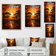 thumbnail image 4 of Designart "Melody Savannah African Wall art I" African Floater Framed Wall Decor, 4 of 7