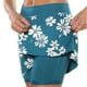 thumbnail image 2 of Ploknplq Culottes for Women,Yoga Skorts for Women,Tennis Shorts,Women's Pocket Pants Print Mid Waist Tank Top Short Skirt Tight Pants,Skirt Pants for Women,Knee Length Skorts for Women Blue 3XL, 2 of 4