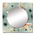 thumbnail image 2 of Designart "Starfish Amble In Beige" Coastal Square Mirror For Wall Decor - Large Beige Square Printed Wall Mirror Art - Square Coastal Mirror - Wall Mounted Square Large Mirror, 2 of 5