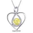 thumbnail image 2 of APIPEE Women Eternal Heart S925 Sterling Silver Double Layer Necklace Pendant Clavicle Chain, 2 of 7
