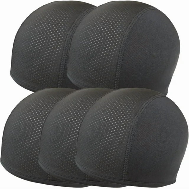 Quick-drying Cycling Helmet Hat Inner Cap Motorcycle Balaclavas Helmet Inner Sweat Wicking Hat for Men Women Sports Hat Caps 5pcs