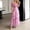 Pink, variant on Dresses for Women Elegant Chiffon Dresses Short Sleeves Boho Maxi Dress Flowy Wedding Guest Dress Spring Dresses for Women (Green M)
